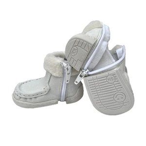 NWT White Vegan Leather Baby Toddler Boot Shoe